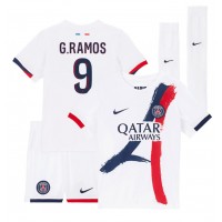 Paris Saint-Germain Goncalo Ramos #9 Vieras Peliasu Lasten 2024-25 Lyhythihainen (+ Lyhyet housut)